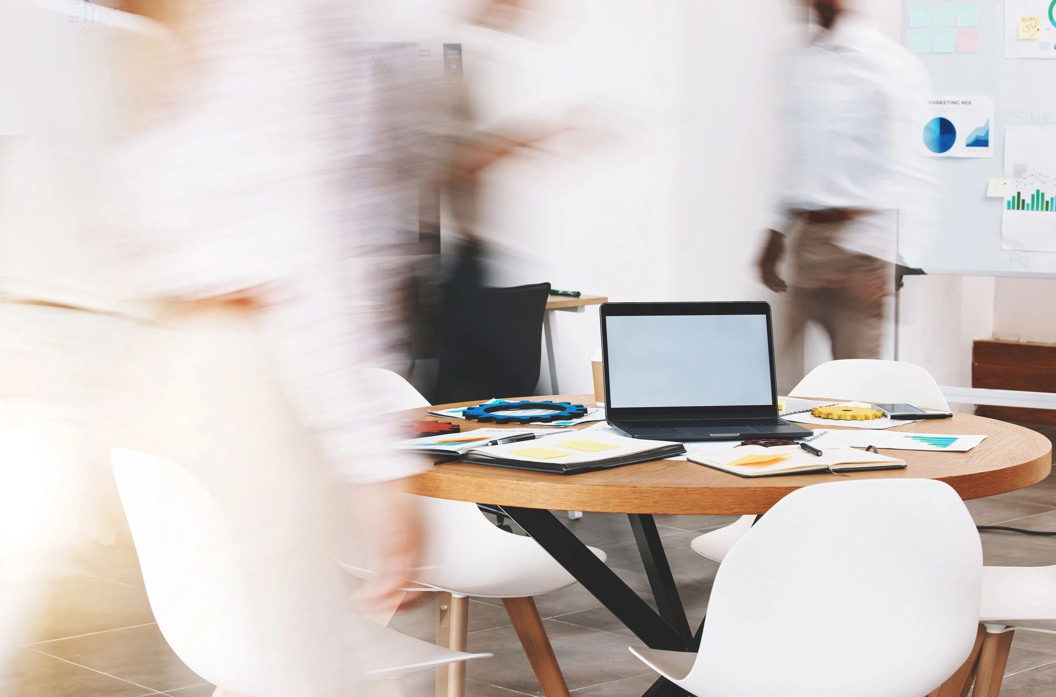 modern digital branding team office